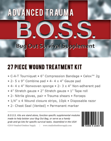 Trauma B.O.S.S. Advanced- Bug Out Survival Supplement